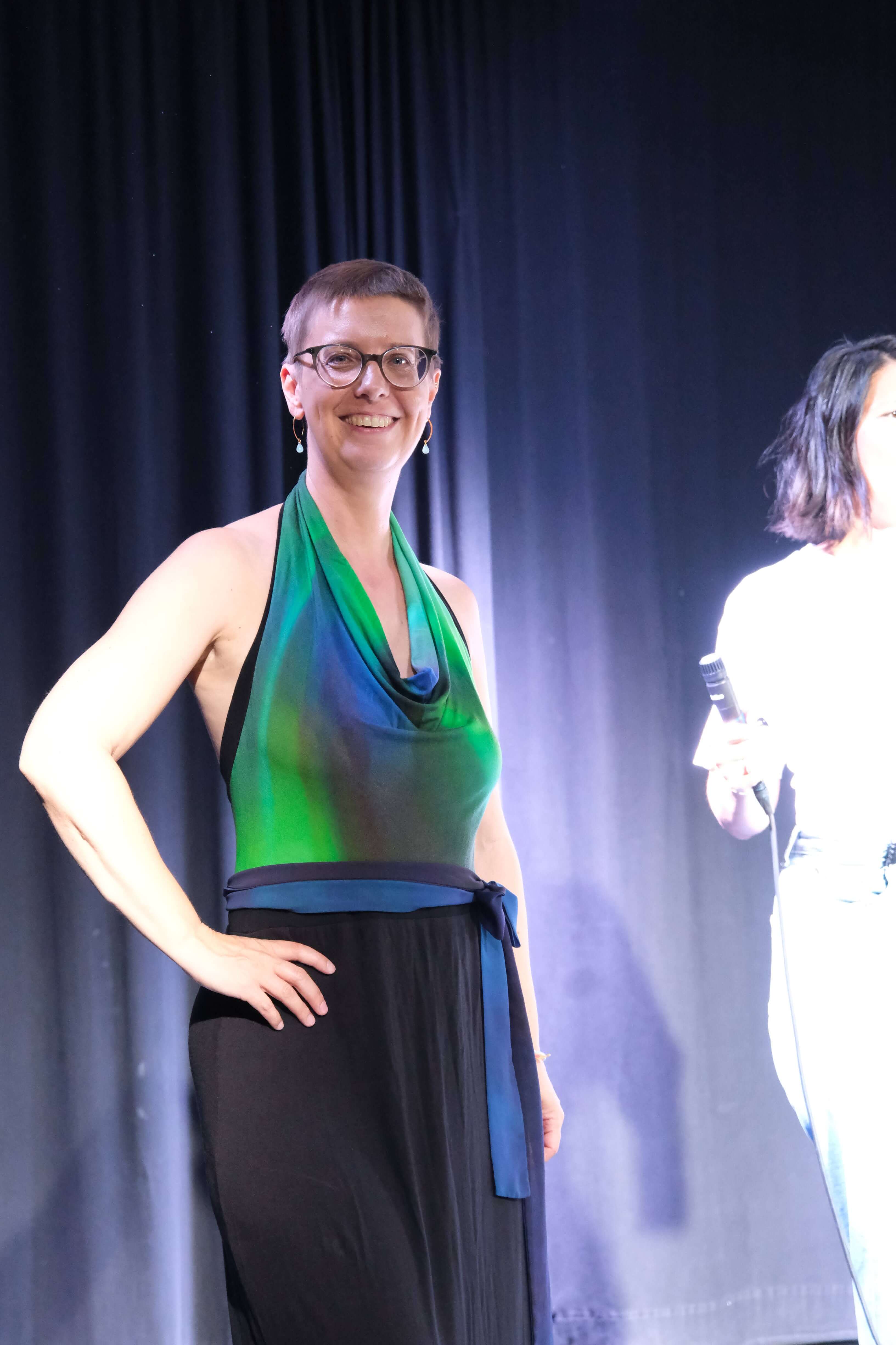 Co-founder Susanne on stage