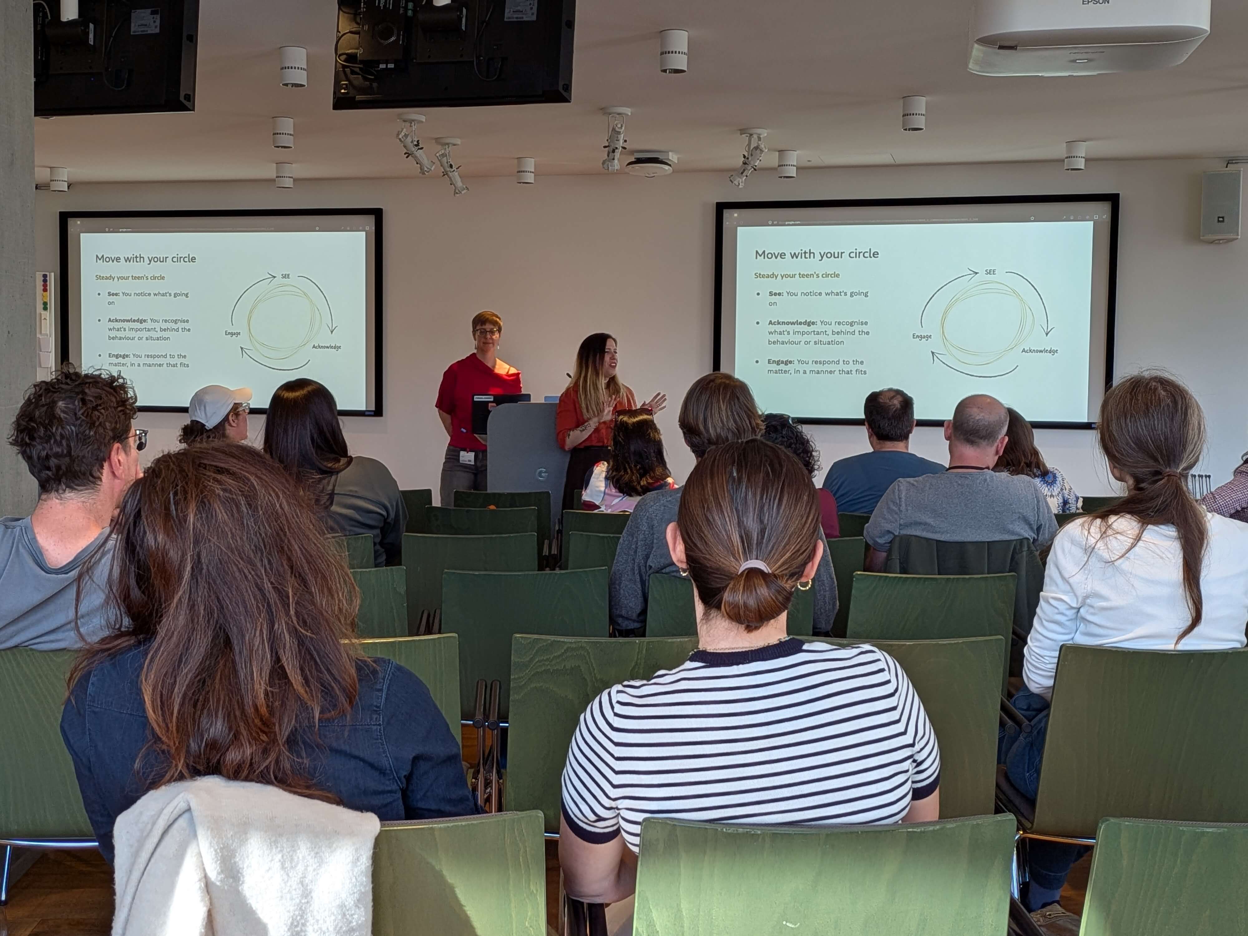 Wild Sense presenting to a group