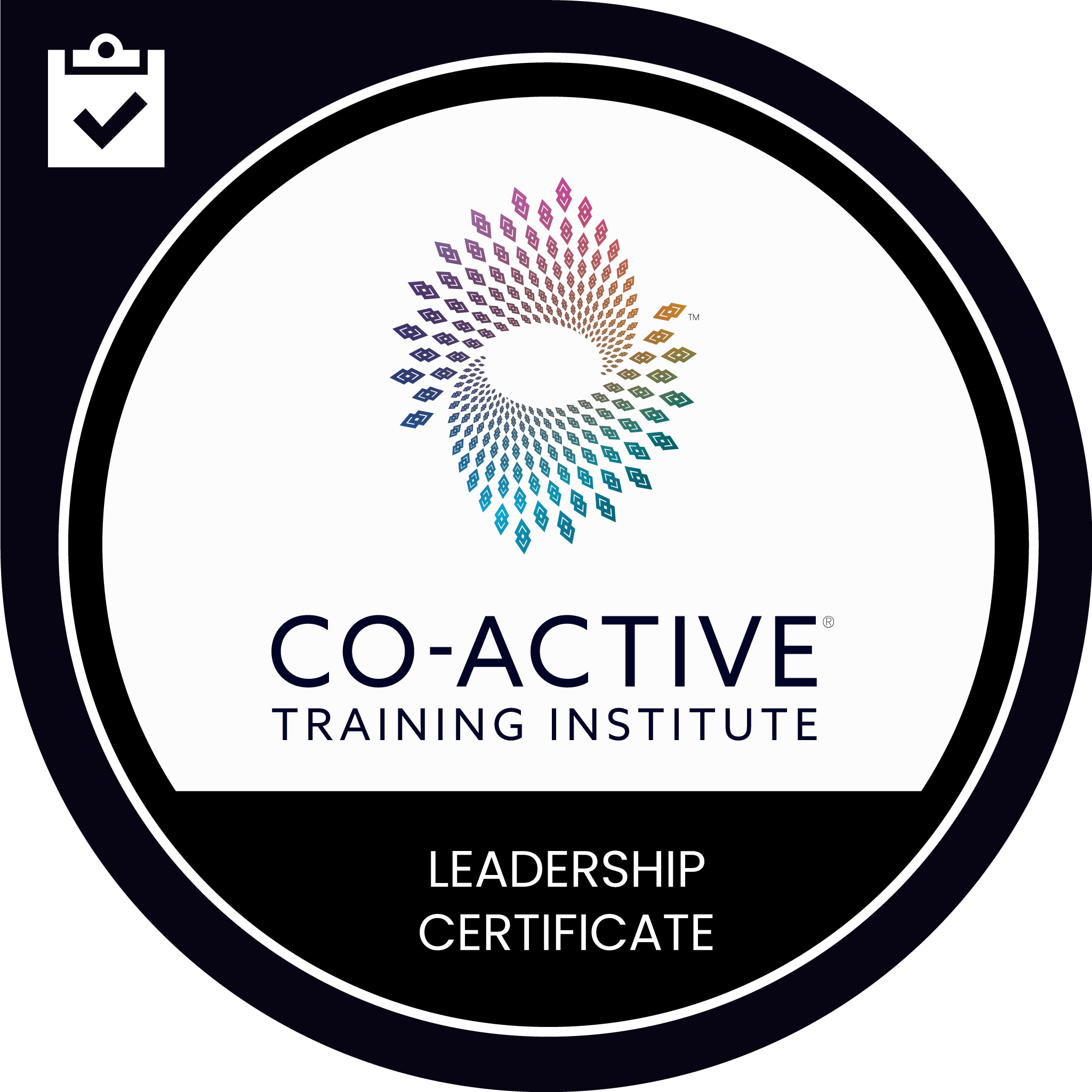 Certified Leadership Co-Active badge